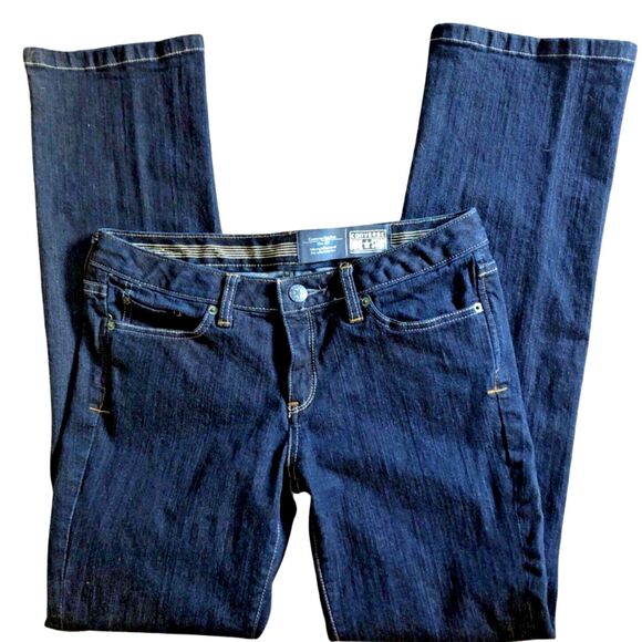 VTG Converse One Star Boot Cut Jeans Size 8 31x32 Low Rise Flare Leg 90s Denim - Picture 7 of 13